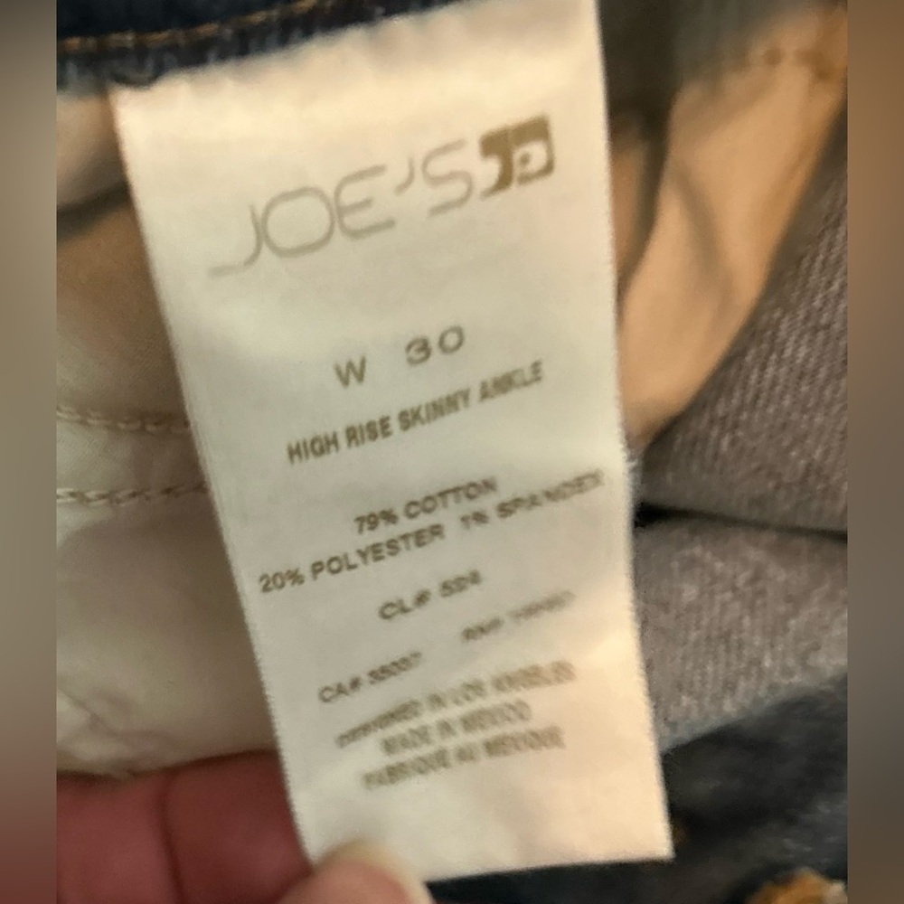 NWT Joe's Skinny Ankle Raw Hem Jeans, Size 30 - Picture 15 of 16